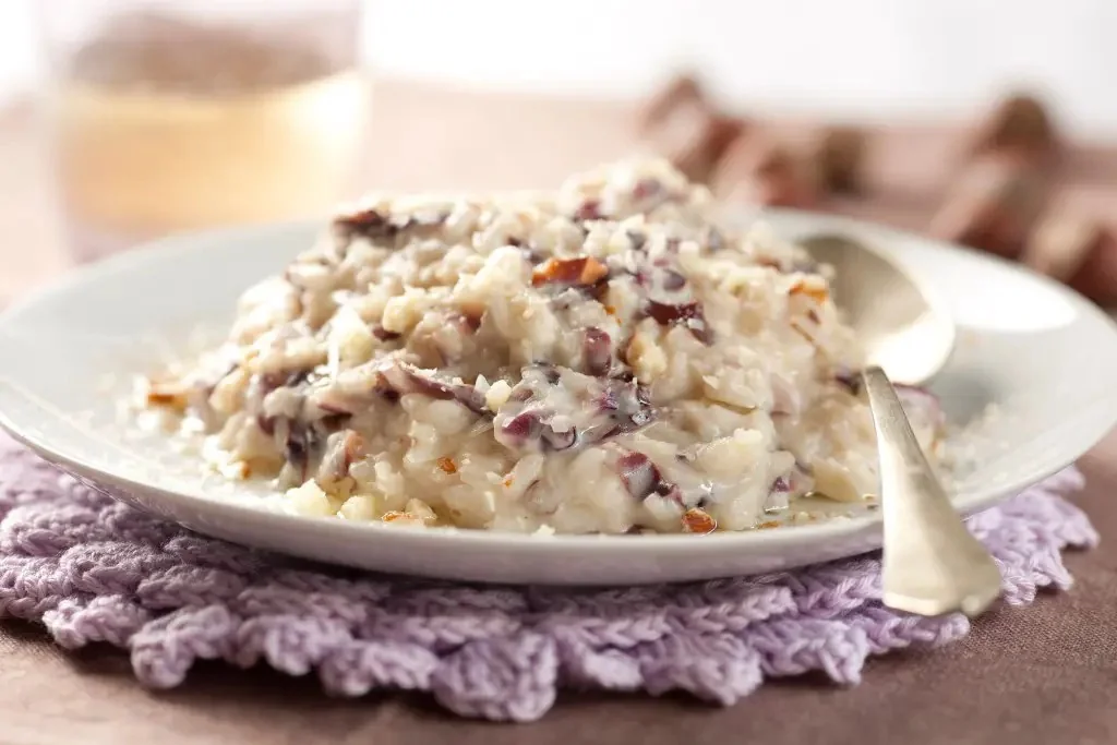 Risotto de radicchio y mascarpone
